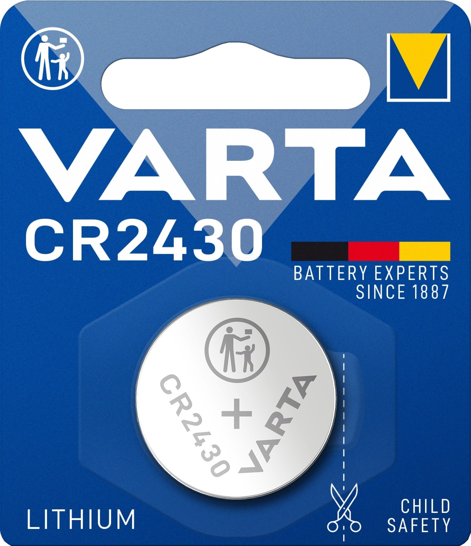 VARTA CR2430 Lithium Coin Battery 3V Pack of 1 